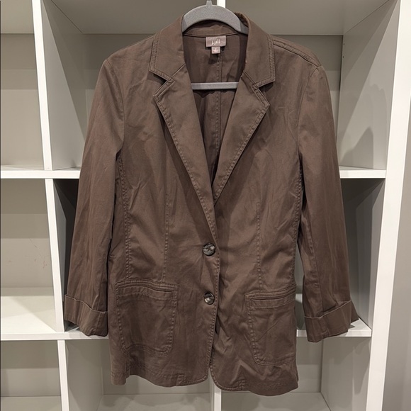 Excellent condition: J. Jill brown lightweight field coat, size M - Picture 1 of 6